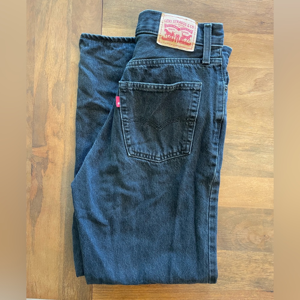 Levi's Women’s 94 Baggy Jeans Black Size 28